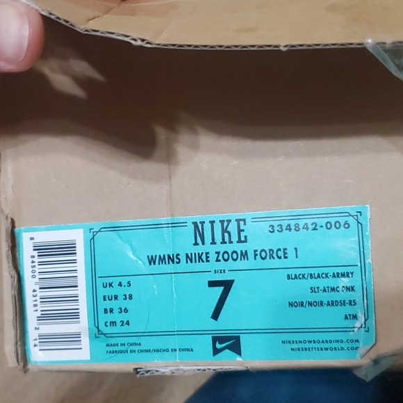 Nike zoom force 1 snowboarding boots size 7 - Picture 8 of 9